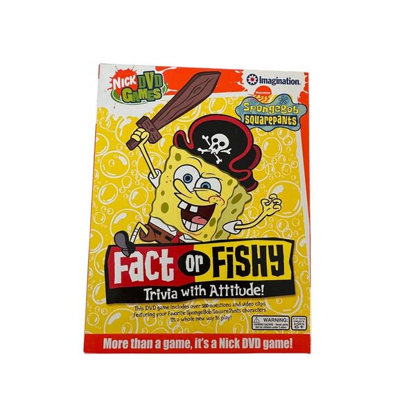 SpongeBob SquarePants Game Fact or Fishy DVD Imagination 2004 Sponge Bob - Picture 4 of 9